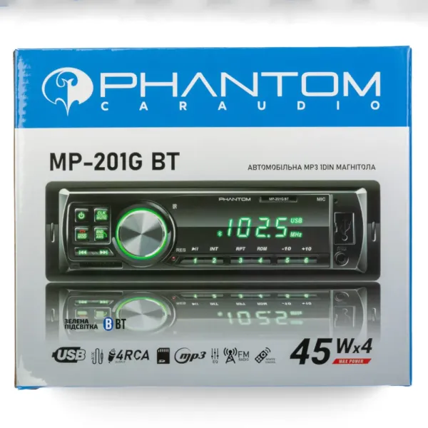 Автомагнітола PHANTOM MP-201BT