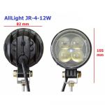 Светодиодная фара дальнего света AllLight JR-4-12W 4chip EPISTAR 9-30V