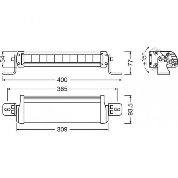Светодиодная фара Osram LEDDL103-SP 12/24 FX250-SP