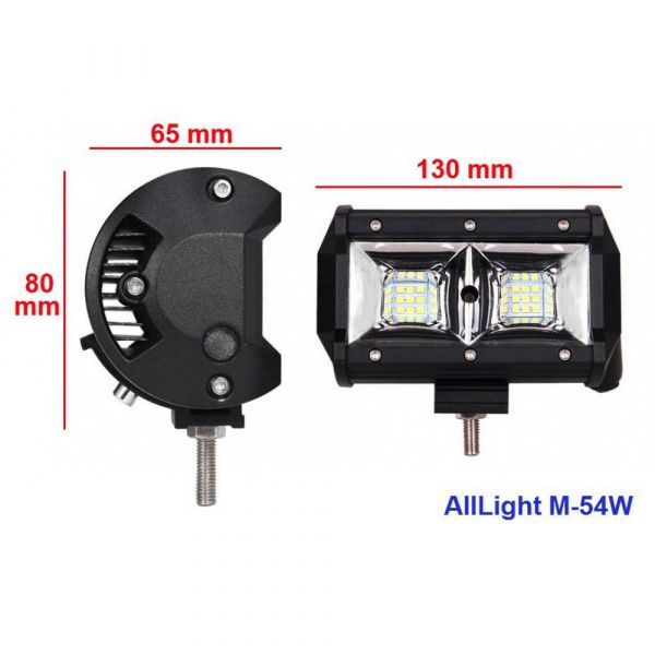 Светодиодная фара ближнего света AllLight M-54W 3030 9-30V