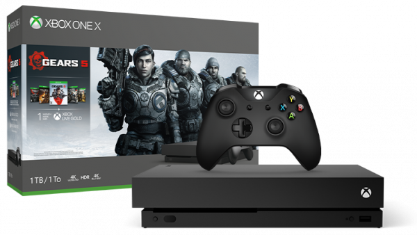 Стационарная игровая приставка Microsoft Xbox One X 1TB + Gears 5