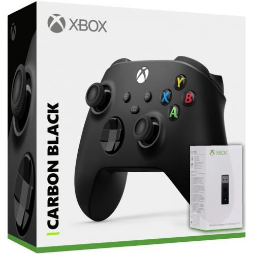 Геймпад Microsoft Xbox Series X | S Wireless Controller Carbon Black + Wireless Adapter for Windows (1VA-00002)