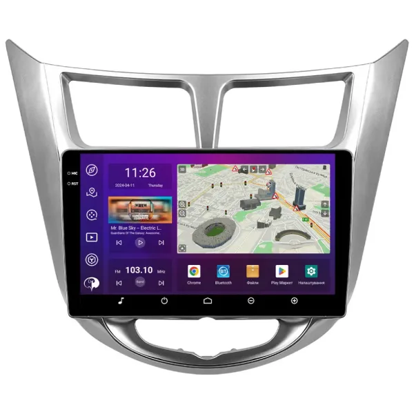 Штатна магнітола PHANTOM DVA-2K9 Pro 4G 360° 4+64 Hyundai Accent (RB) 2010-2017