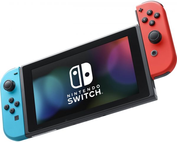 Портативная игровая приставка Nintendo Switch with Neon Blue and Neon Red Joy-Con