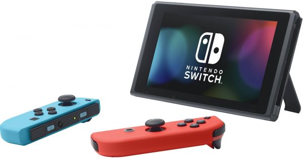 Портативная игровая приставка Nintendo Switch with Neon Blue and Neon Red Joy-Con