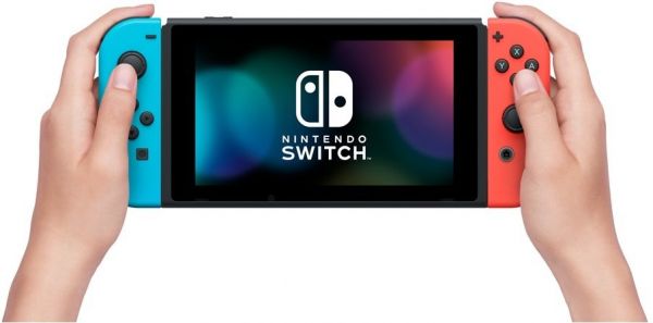 Портативная игровая приставка Nintendo Switch with Neon Blue and Neon Red Joy-Con