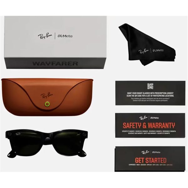 Смарт-окуляри Ray-Ban Смарт-окуляри Meta Wayfarer Matte Black Frame Graphite Lenses (RW4006 601ST3 50-22)