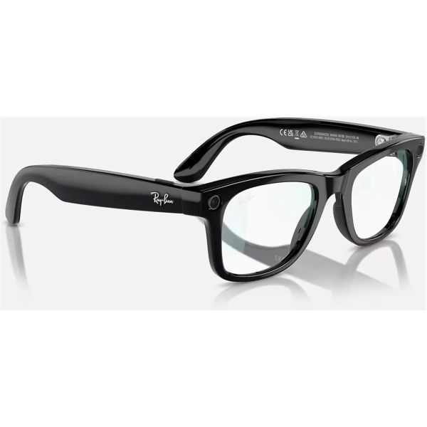 Смарт-окуляри Ray-Ban Смарт-окуляри Meta Wayfarer Shiny Black Frame Clear Lenses (RW4006 601/SB 50-22) - No BOX
