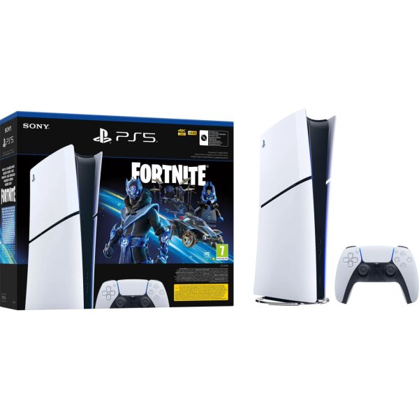 Стаціонарна ігрова приставка Sony PlayStation 5 Slim Digital Edition 1TB Fortnite Cobalt Star Bundle (1000045170)