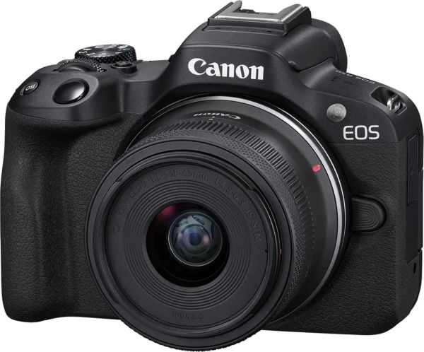 Бездзеркальний фотоапарат Canon EOS R50 kit RF-S 18-45mm IS STM Black (5811C033)