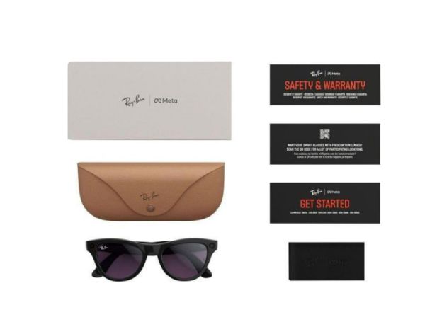 Смарт-окуляри Ray-Ban Meta Skyler Shiny Black/Amethyst Transitions (RW4010 601/CH 52-20)