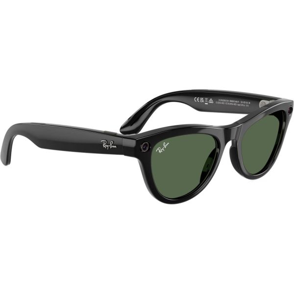 Смарт-окуляри Ray-Ban Meta Skyler Standard Shiny Black / G-15 Green (RW4010 601/71 52-20)