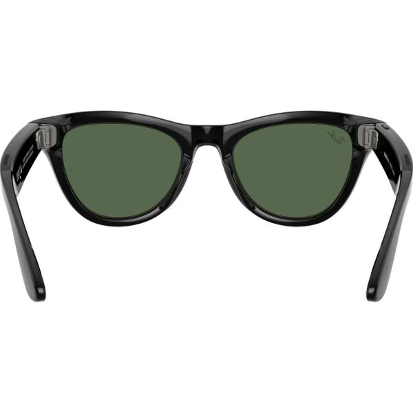Смарт-окуляри Ray-Ban Meta Skyler Standard Shiny Black / G-15 Green (RW4010 601/71 52-20)