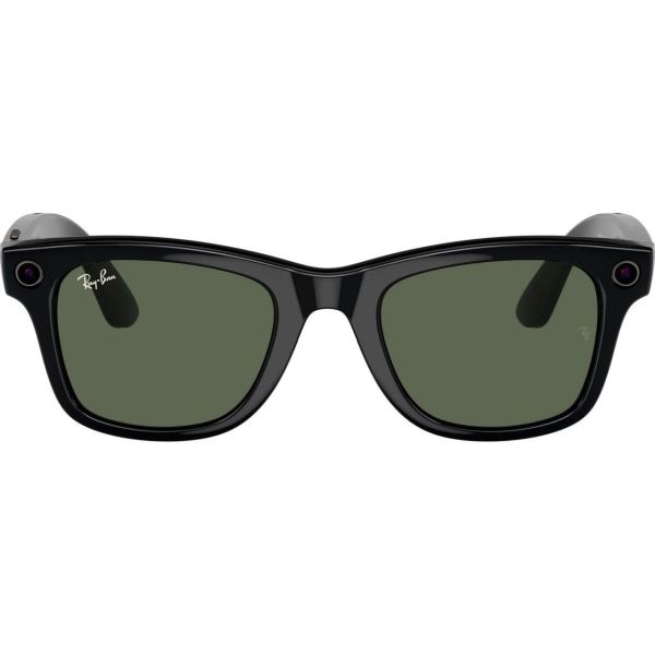 Смарт-окуляри Ray-Ban Meta Wayfarer Gen 2 Standard Shiny Black Frame / G-15 Green Lenses (RW4012 601/71 50-22)