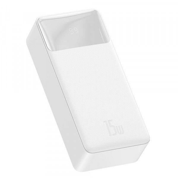 Внешний аккумулятор (павербанк) Baseus Bipow Digital Display 30000mAh 15W White (PPDML-K02)