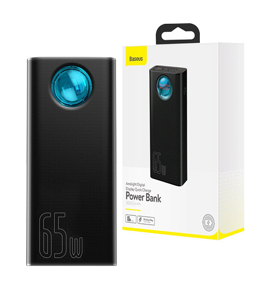 Внешний аккумулятор (Power Bank) Baseus Amblight Digital Display Quick Charge 65W 30000mAh Black (PPLG-A01)