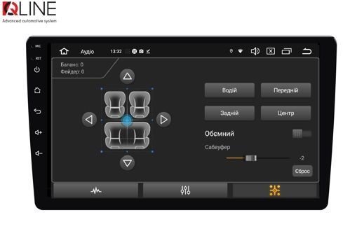 Автомагнітола Qline AMR-1033Pro DSP Android 12 3/32 10"
