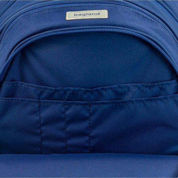 Рюкзак школьный Bagland Butterfly 21 л. 225 синий 1150 (0056566)