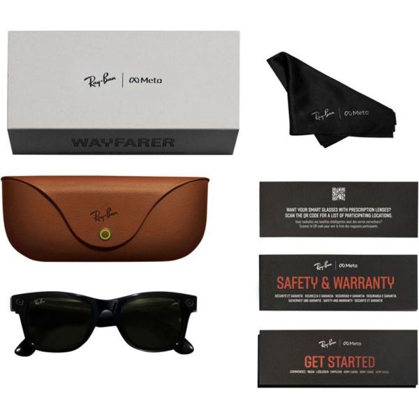 Смарт-окуляри Ray-Ban Meta Wayfarer Gen 2 Large Matte Black Frame / Gradient Graphite Lenses (RW4012 601ST3 53-22)