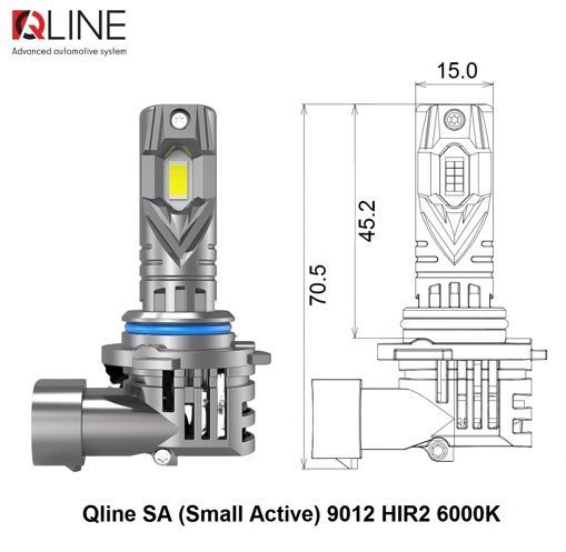 Лампи світлодіодні Qline SA (Small Active) 9012 HIR2 6000K (2шт.)