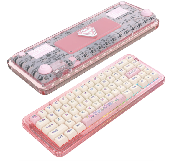 Клавіатура AJAZZ Firstblood B67 (Transparent Pink)