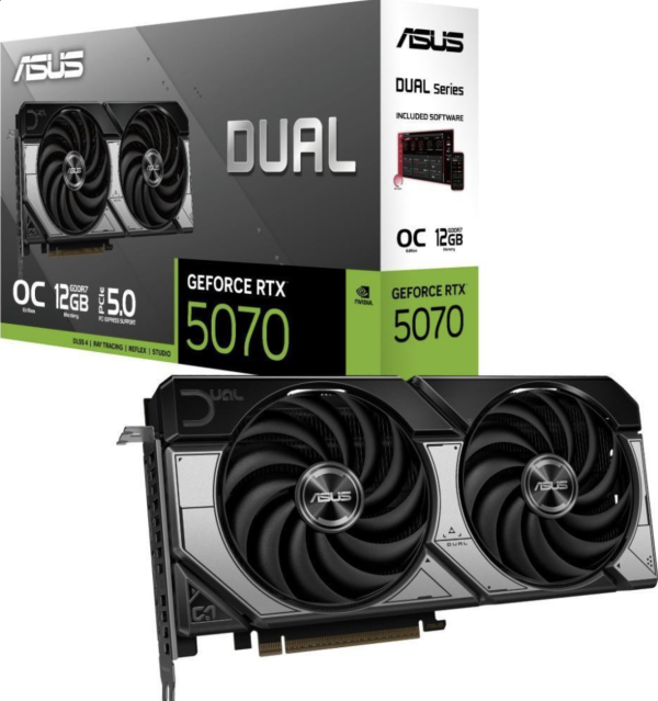 Відеокарта ASUS DUAL-RTX5070-O12G (90YV0M17-M0NA00)