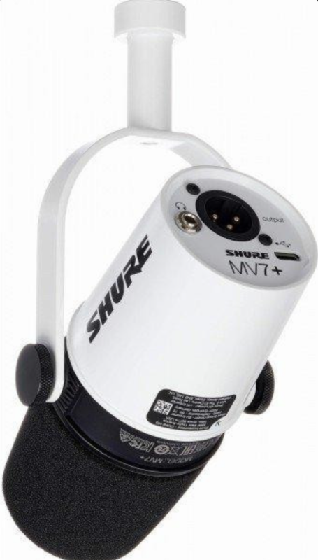 Мікрофон студійний, для ПК/ для стрімінгу, подкастів Shure MV7+ (MV7+-K)