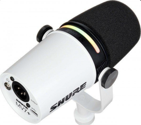 Мікрофон студійний, для ПК/ для стрімінгу, подкастів Shure MV7+ (MV7+-K)