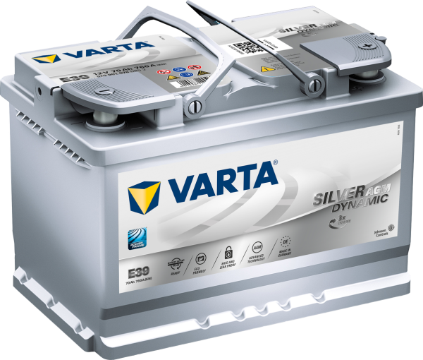 Автомобільний акумулятор AGM (Start-Stop) Varta 6СТ-70 Start-Stop Plus AGM E39 (570901076)