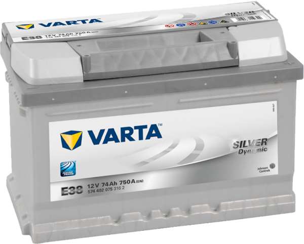 Автомобільний акумулятор Varta 6СТ-74 SILVER dynamic E38 (574402075)
