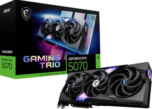 Відеокарта MSI GeForce RTX 5070 12G GAMING TRIO OC (912-V532-029)